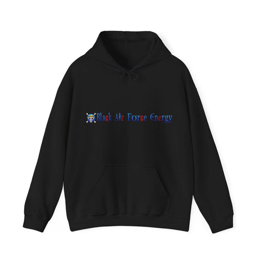 Anime Black Air Force Energy Hoodie